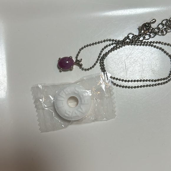 Polished Ruby pendant necklace - Picture 4 of 4